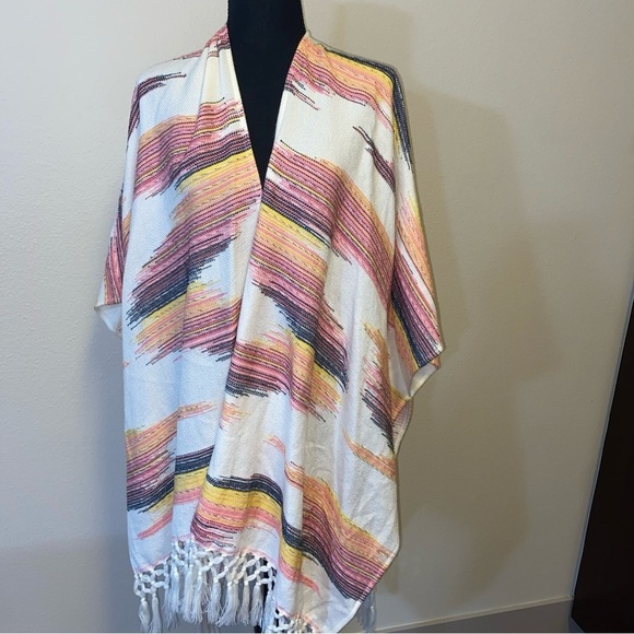 Anthropologie Sunrise Embroidered Kimono Woven Cotton OS $108 - Picture 2 of 8